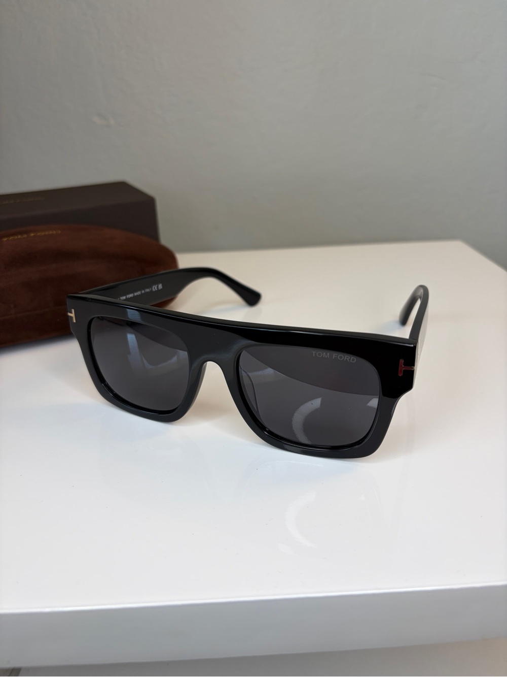 Original Men’s Black Acetate Sunglasses with Smoke Grey Lenses
